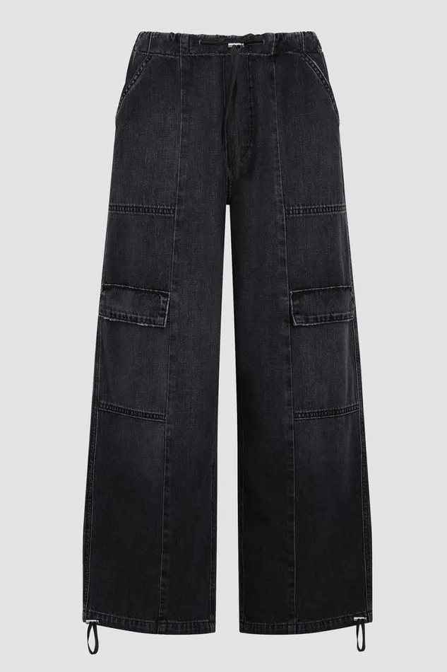 Hudson Jeans Cargo Drawstring Parachute Pant Faded Black 8211 Women Hudson Jeans Cargo Drawstring Parachute Pant Faded Black 8211 Women