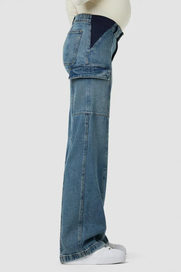 Hudson Jeans Cargo Utility Wide Leg Cargo Maternity Pant Deep Indigo 8211 Women Hudson Jeans Cargo Utility Wide Leg Cargo Maternity Pant Deep Indigo 8211 Women