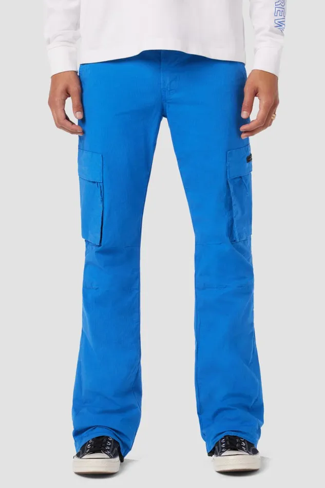 Hudson Jeans Pants Walker Cargo Kick Flare Ripstop Blue 8211 Men