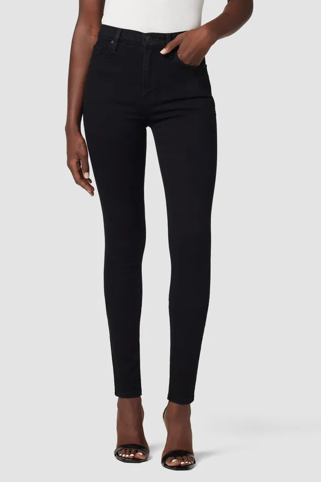 Hudson Jeans Skinny Barbara HighRise Super Skinny Supermodel Jean Black 8211 Women