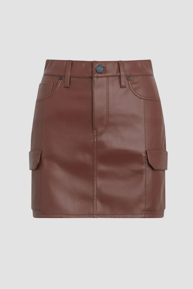 Hudson Jeans Skirts Cargo Viper Mini Skirt Cinnamon 8211 Women