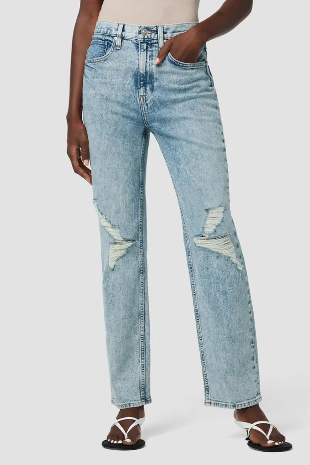 Hudson Jeans Straight Jade HighRise Straight Loose Fit Jean Heartbeats 8211 Women