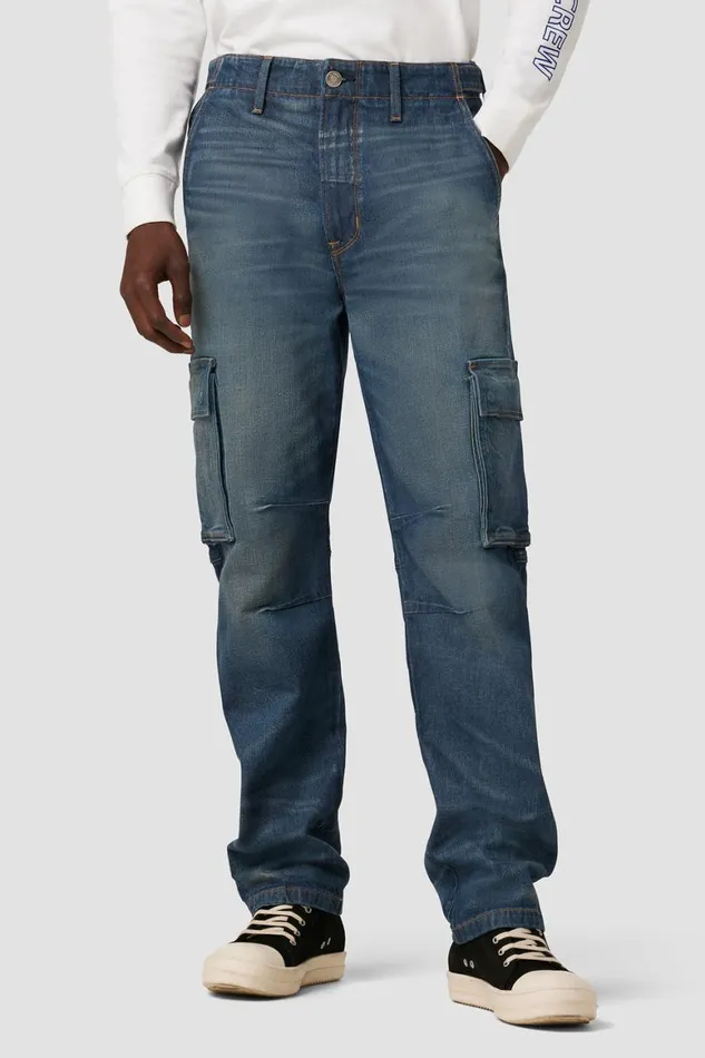 Hudson Jeans Straight Leg Reese Straight Cargo Jean Dark Pacific 8211 Men