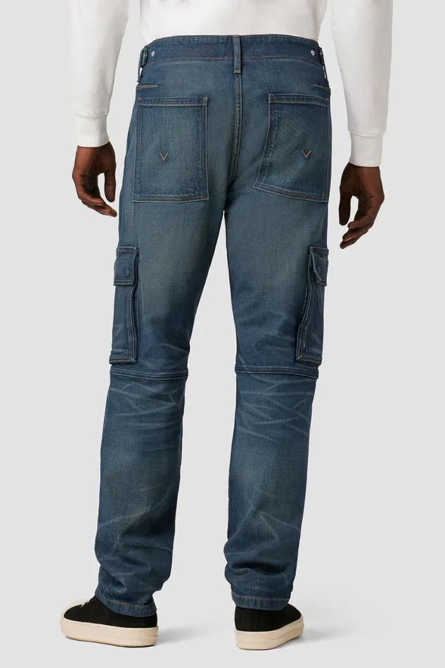 Hudson Jeans Straight Leg Reese Straight Cargo Jean Dark Pacific 8211 Men