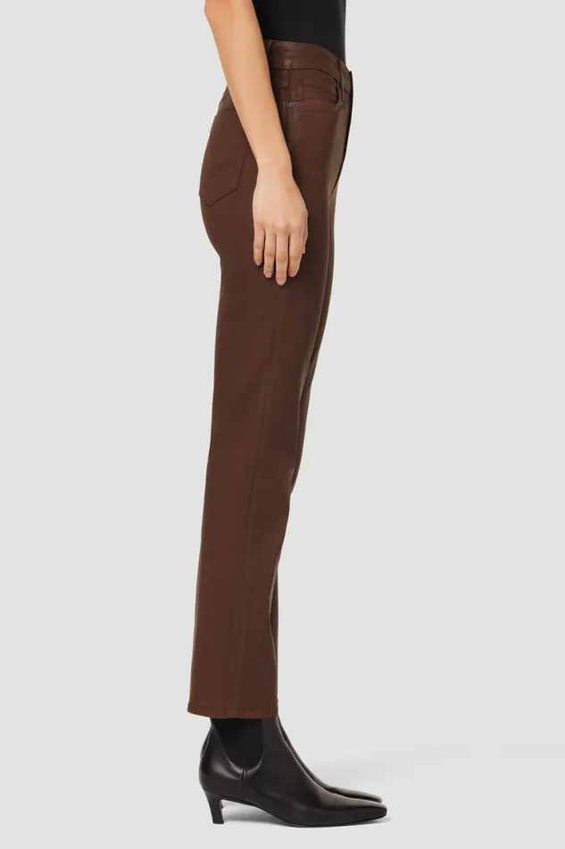 Hudson Jeans Straight Nico MidRise Straight Ankle Jean W Slit Hem Coated Tortoise Shell 8211 Women Hudson Jeans Straight Nico MidRise Straight Ankle Jean W Slit Hem Coated Tortoise Shell 8211 Women