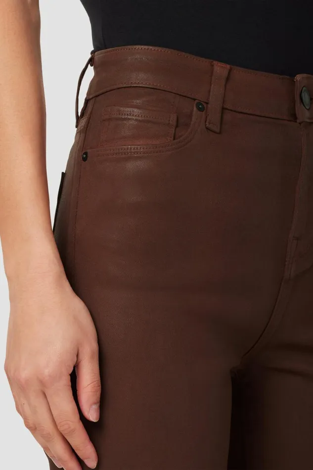 Hudson Jeans Straight Nico MidRise Straight Ankle Jean W Slit Hem Coated Tortoise Shell 8211 Women Hudson Jeans Straight Nico MidRise Straight Ankle Jean W Slit Hem Coated Tortoise Shell 8211 Women