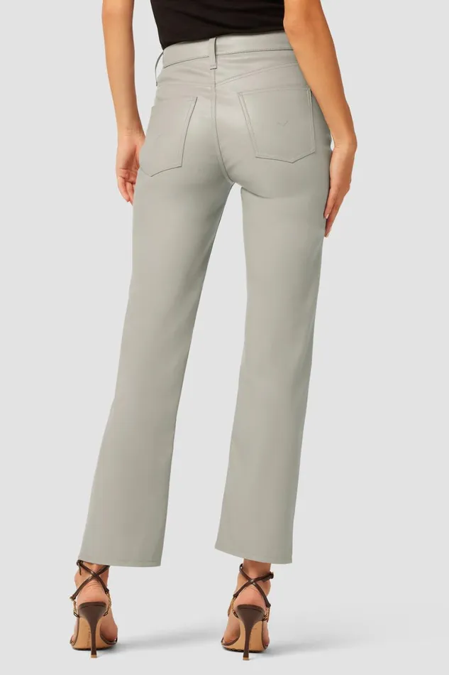 Hudson Jeans Straight Remi HighRise Vegan Leather Straight Pant Moonrock 8211 Women