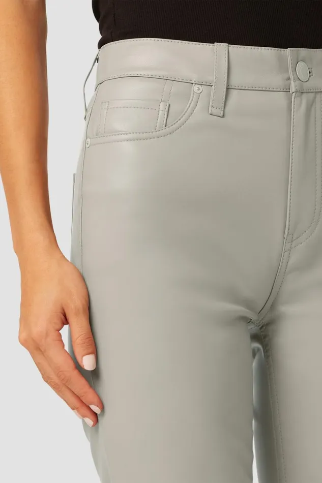 Hudson Jeans Straight Remi HighRise Vegan Leather Straight Pant Moonrock 8211 Women
