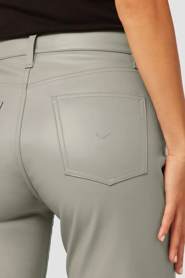 Hudson Jeans Straight Remi HighRise Vegan Leather Straight Pant Moonrock 8211 Women