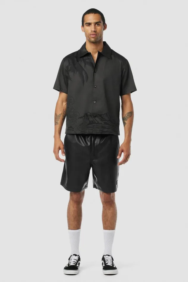 Hudson Jeans Tops and Sweaters Camp Shirt Night Palm 8211 Men