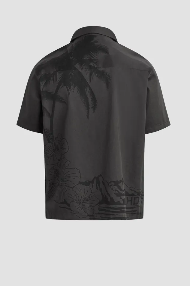 Hudson Jeans Tops and Sweaters Camp Shirt Night Palm 8211 Men
