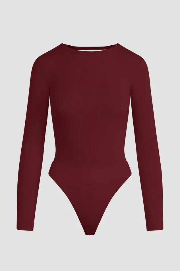 Hudson Jeans Tops and Sweaters Knot Back Bodysuit Bordeaux 8211 Women