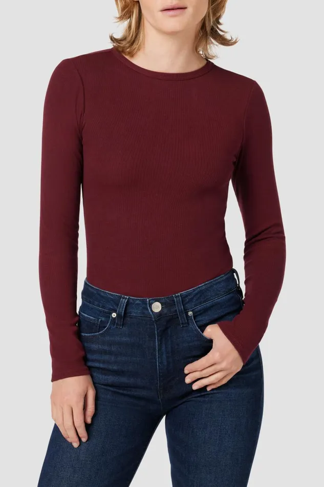 Hudson Jeans Tops and Sweaters Knot Back Bodysuit Bordeaux 8211 Women Hudson Jeans Tops and Sweaters Knot Back Bodysuit Bordeaux 8211 Women