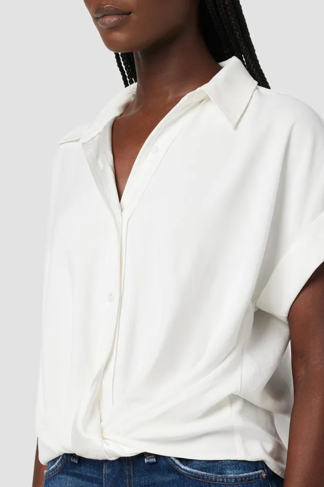 Hudson Jeans Tops and Sweaters Knotted Button Down Shirt White 8211 Women Hudson Jeans Tops and Sweaters Knotted Button Down Shirt White 8211 Women