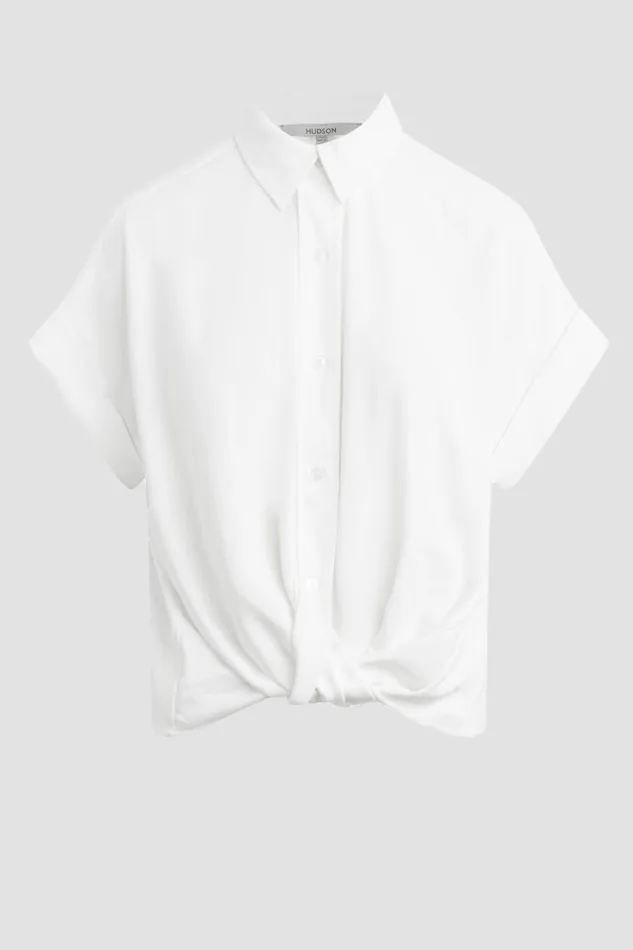 Hudson Jeans Tops and Sweaters Knotted Button Down Shirt White 8211 Women Hudson Jeans Tops and Sweaters Knotted Button Down Shirt White 8211 Women