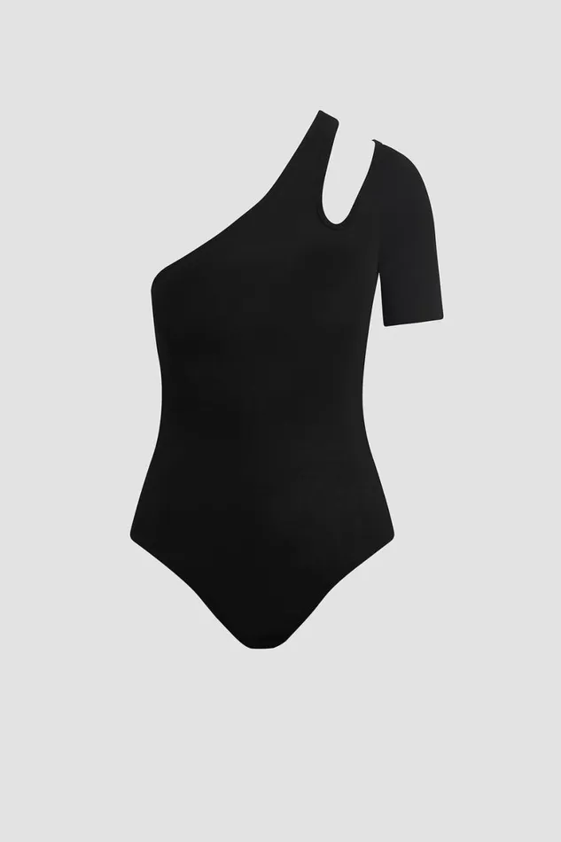 Hudson Jeans Tops and Sweaters Short Sleeve Asymmetrical Bodysuit Black 8211 Women Hudson Jeans Tops and Sweaters Short Sleeve Asymmetrical Bodysuit Black 8211 Women