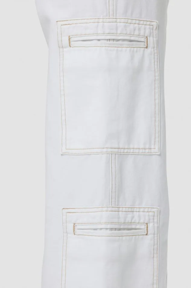 Hudson Jeans Wide Leg HighRise Welt Pocket Wide Leg Cargo White 8211 Women Hudson Jeans Wide Leg HighRise Welt Pocket Wide Leg Cargo White 8211 Women