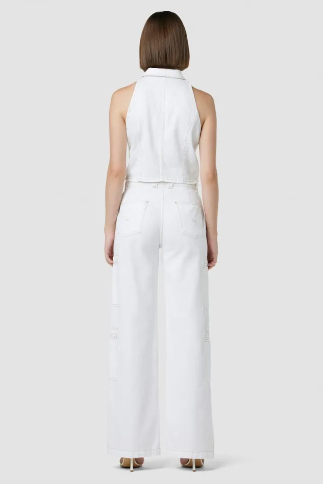 Hudson Jeans Wide Leg HighRise Welt Pocket Wide Leg Cargo White 8211 Women Hudson Jeans Wide Leg HighRise Welt Pocket Wide Leg Cargo White 8211 Women