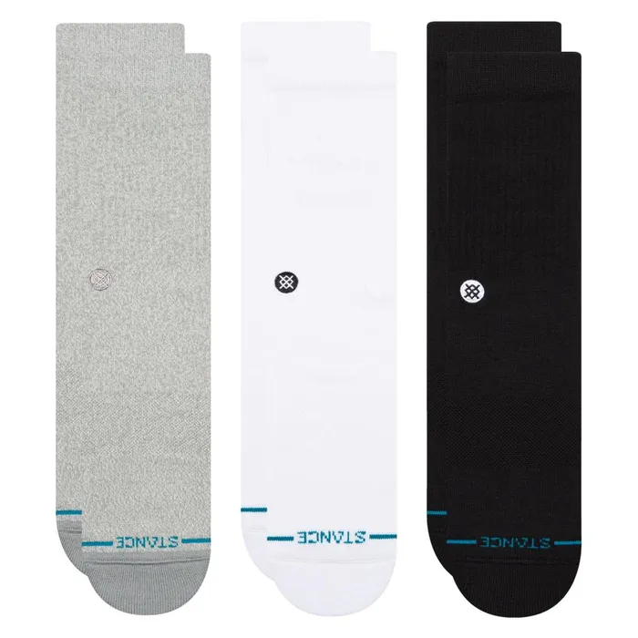 Icon Crew Socks 3 Pack Multi MenWomen Stance Crew