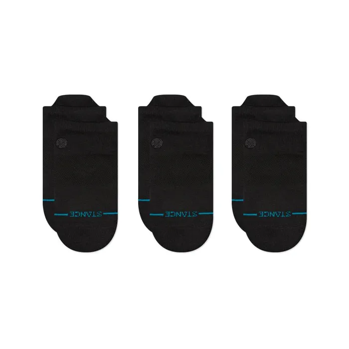 Icon Low Tab Socks 3 Pack Blackblack MenWomen Stance Tab