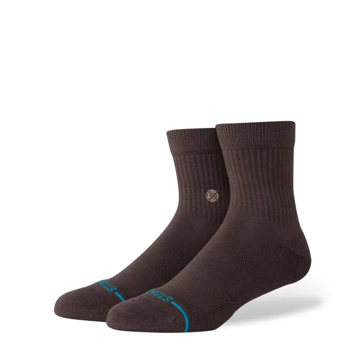 Icon Quarter Socks Darkbrown MenWomen Stance Quarter