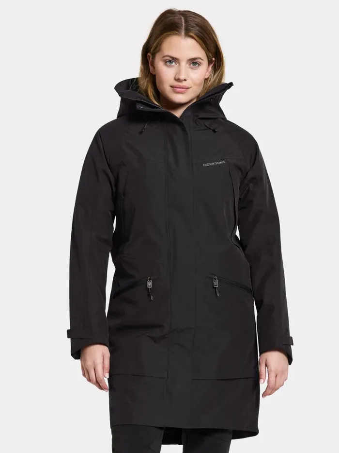 Ilma Parka Black Women Didriksons Spring Jackets