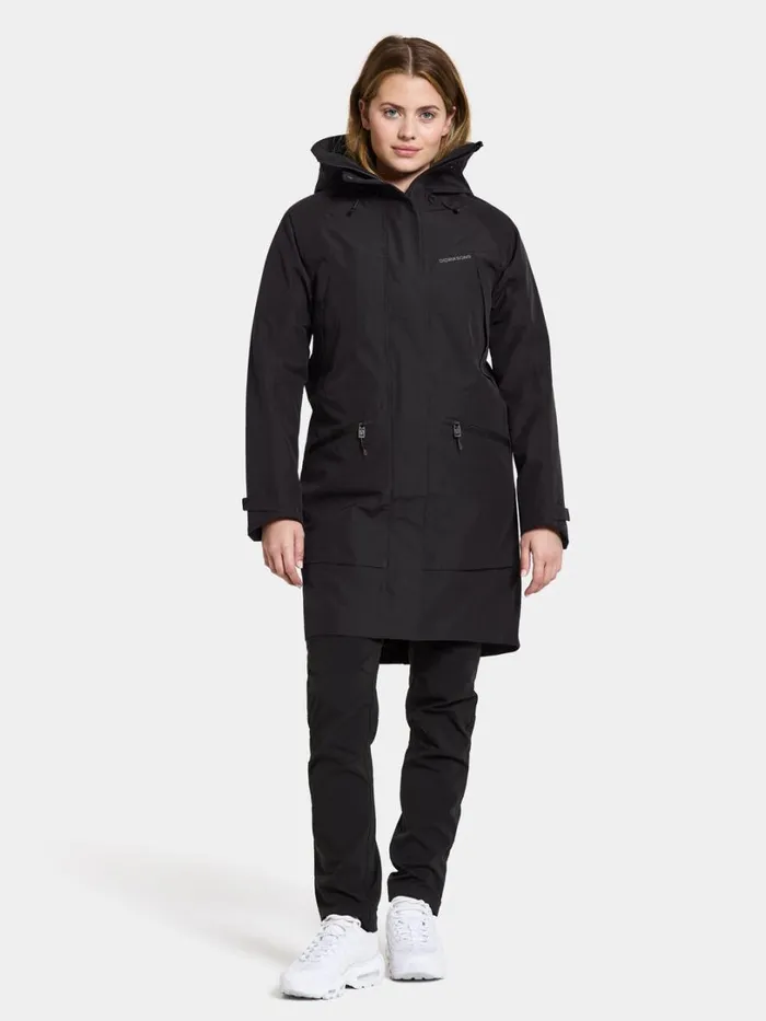 Ilma Parka Black Women Didriksons Spring Jackets