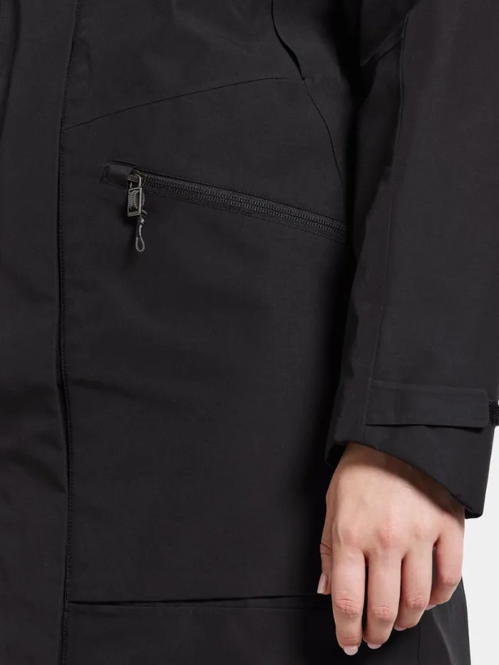 Ilma Parka Black Women Didriksons Spring Jackets