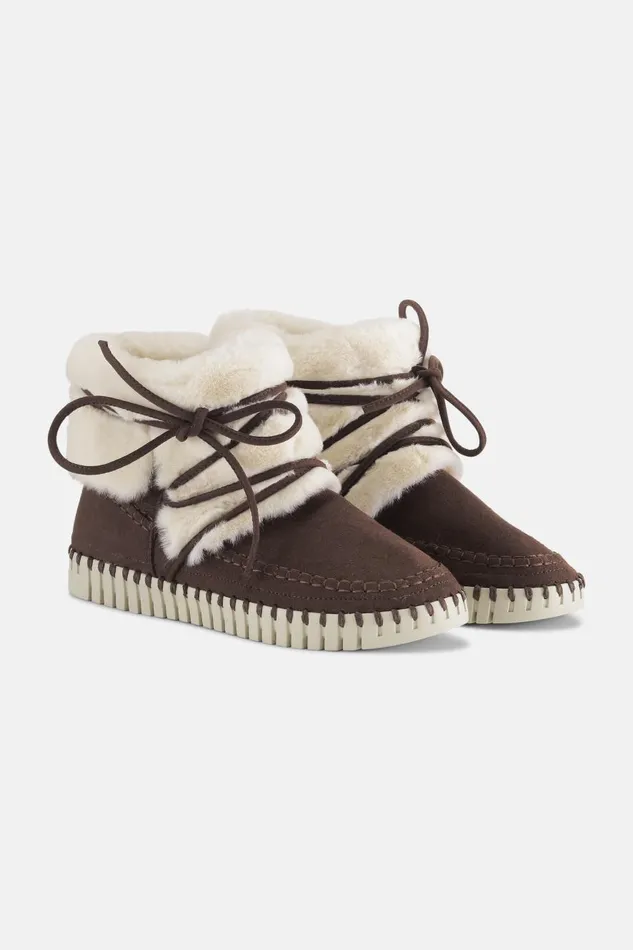 Ilse Jacobsen Ankle Boots 8211 Chocolate Women Tulip Flats