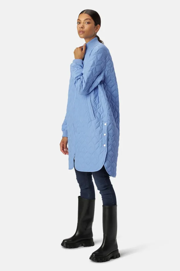 Ilse Jacobsen Padded Quilt Coat 8211 Light Regatta Women Jackets And Coats