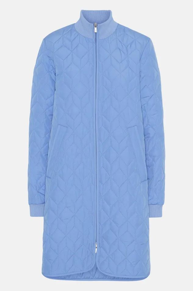 Ilse Jacobsen Padded Quilt Coat 8211 Light Regatta Women Jackets And Coats