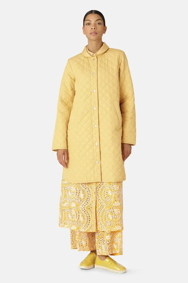 Ilse Jacobsen Quilt Coat 8211 Marigold Women Jackets And Coats