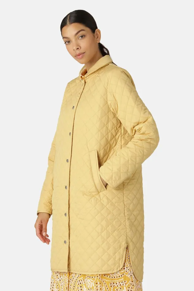 Ilse Jacobsen Quilt Coat 8211 Marigold Women Jackets And Coats