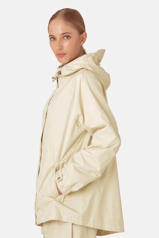 Ilse Jacobsen Rain Jacket 8211 Bleached Sand Women Raincoats