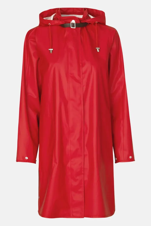 Ilse Jacobsen Raincoat 8211 Deep Red Women Raincoats