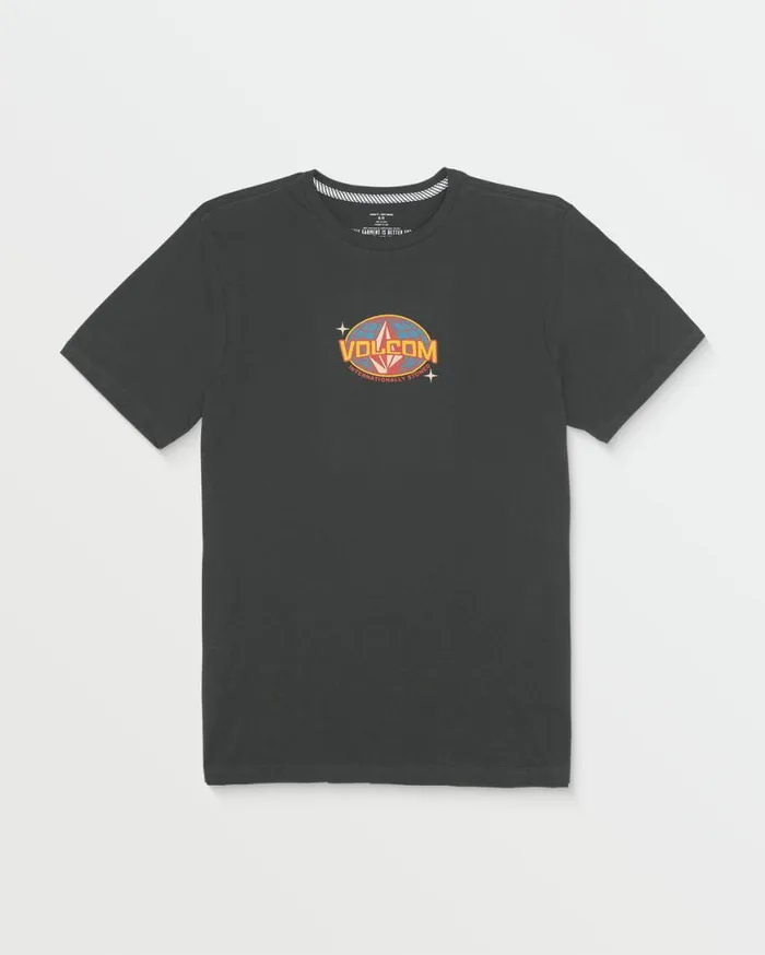 Intl Stoned Short Sleeve Tee 8211 Stealth Mens Volcom TShirts and Tanks