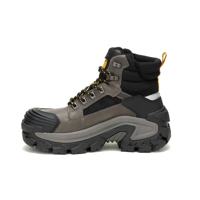 Invader Max Waterproof Composite Toe Work Boot Gargoyle Men Cat Footwear Boots