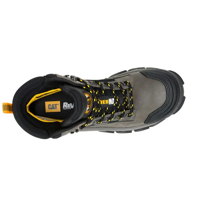 Invader Max Waterproof Composite Toe Work Boot Gargoyle Men Cat Footwear Boots