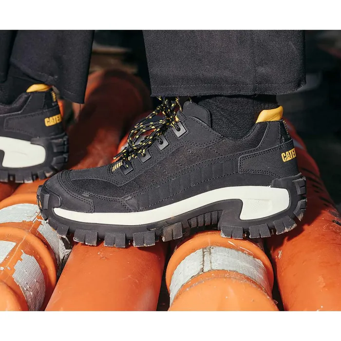 Invader Steel Toe Work Shoe Black Men Cat Footwear Shoes