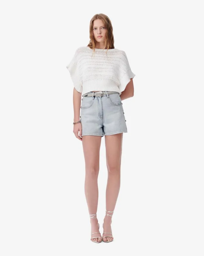 IRO CANIO DENIM SHORTS Blue Washed Women Shorts and Skirts