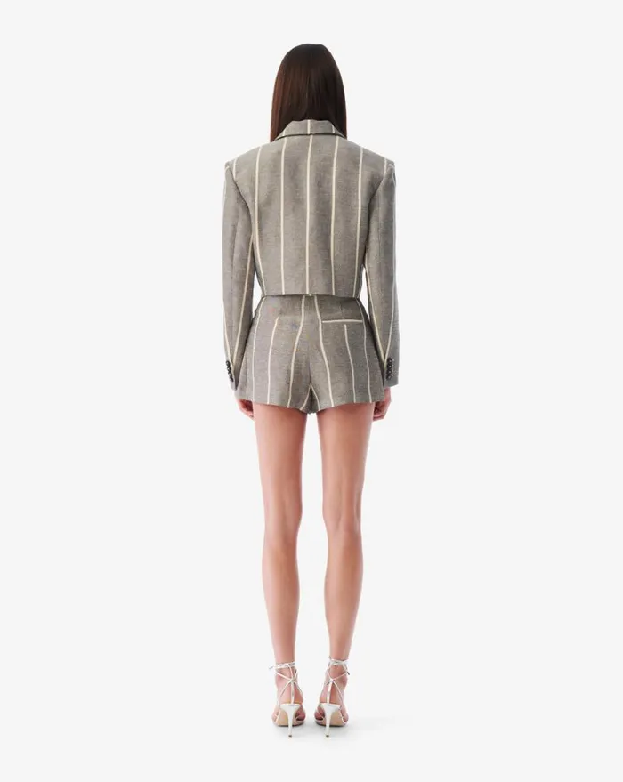 IRO DUPA STRIPED SUIT JACKET Ecrunavy Women Jackets and Coats