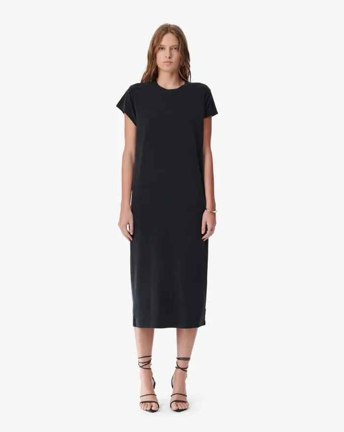IRO KIRAZAE JERSEY CREW NECK DRESS Black Women Dresses