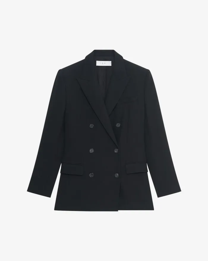 IRO KRISTAL TWILL BLAZER Black Women Jackets and Coats