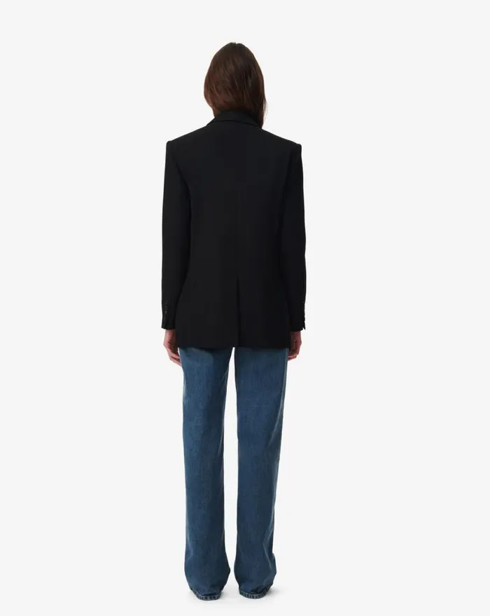 IRO KRISTAL TWILL BLAZER Black Women Jackets and Coats
