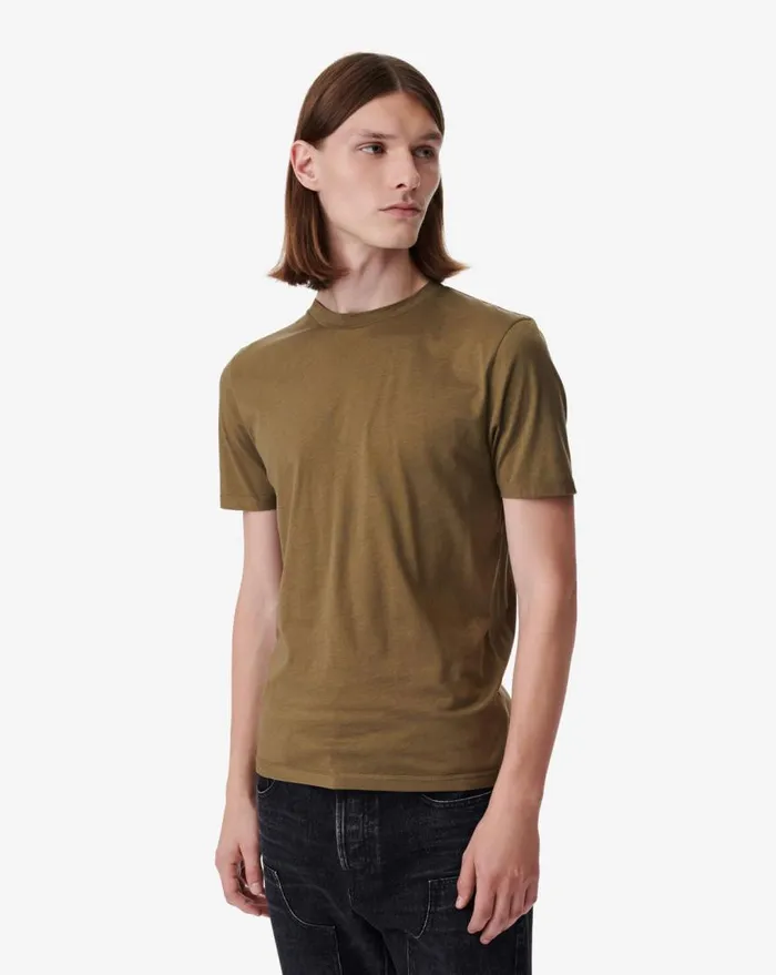 IRO OKOBO CREW NECK TSHIRT Dark Khakikhaki Men Tshirts