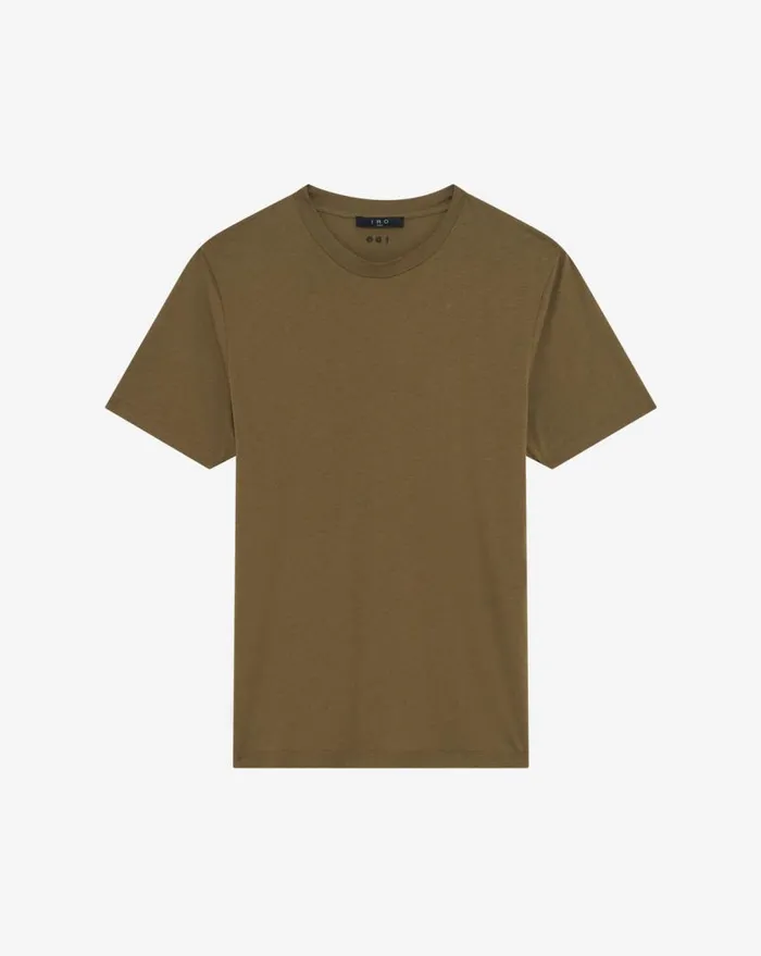 IRO OKOBO CREW NECK TSHIRT Dark Khakikhaki Men Tshirts