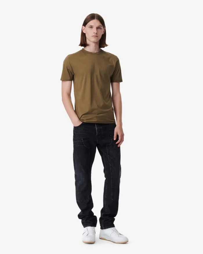 IRO OKOBO CREW NECK TSHIRT Dark Khakikhaki Men Tshirts