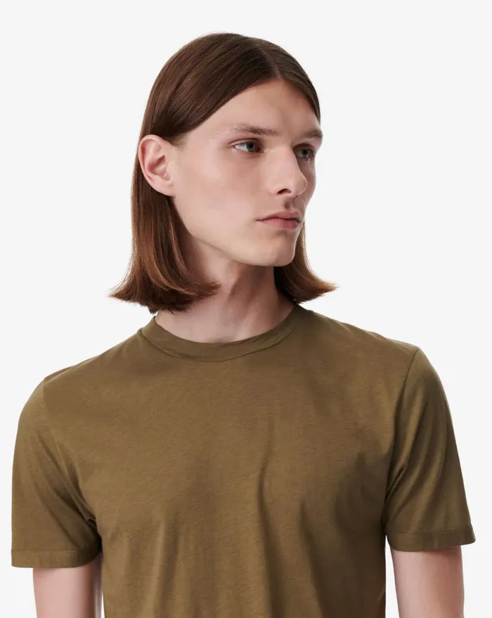 IRO OKOBO CREW NECK TSHIRT Dark Khakikhaki Men Tshirts