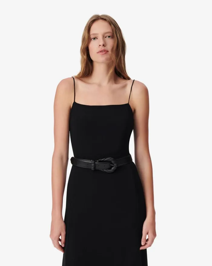 IRO RALNISPE SILK DRESS Champagne Women Dresses
