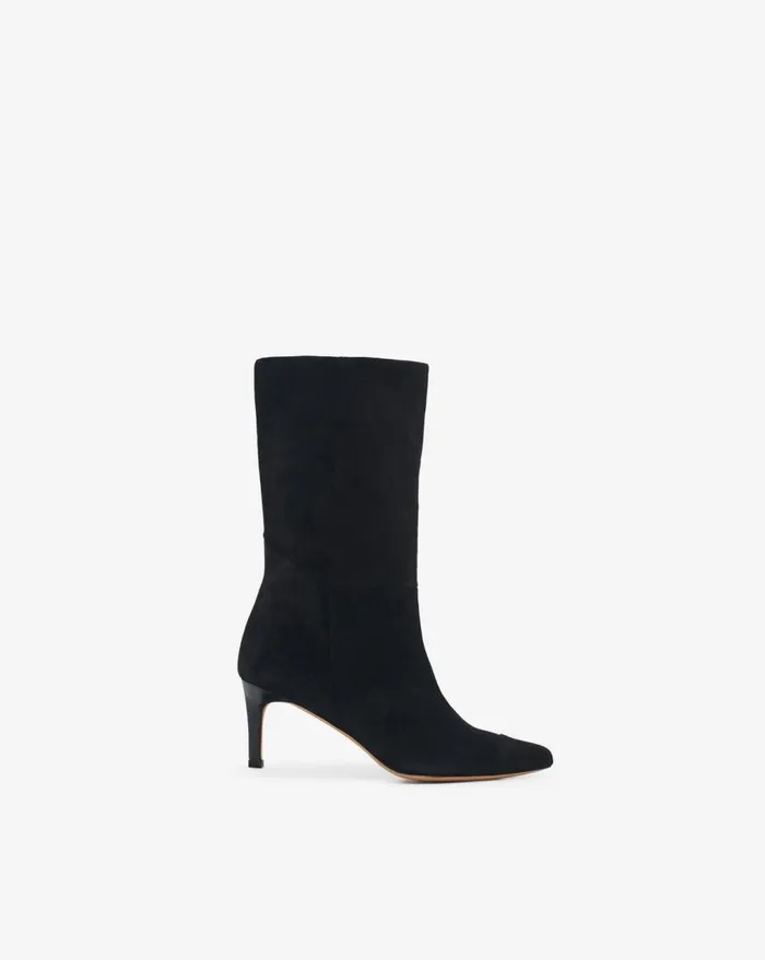 IRO TAKARI SUEDE LEATHER ANKLE BOOTS Black Women Boots